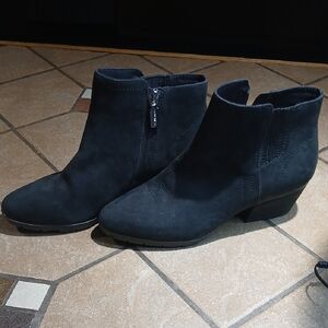 Blondo Black Suede Ankle Booties